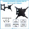 Bravo Staffa per TV 13 19 32 40 42 pollici Supporto a muro da parete Braccio LCD LED b