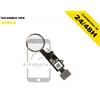 Apple TASTO HOME APPLE IPHONE 7 / 7 PLUS / 8 / 8 PLUS SILVER BIANCO FLAT FLEX CENTRALE
