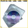 Buste alette di plastica trasparente per cd dvd ufficio bustine custodia porta