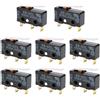 Gotrays Microinterruttore, finecorsa SS-5GL 5 A 250 V, leva a cerniera dritta a 3 poli,