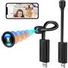 Gotrays Telecamera WiFi, telecamera WiFi USB con rilevamento del movimento, piccola tele