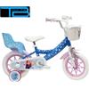 Lubex S.p.a. Bici Bambina 12'' FROZEN con Cestino- Porta Bambole