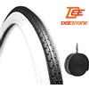 Deestone COPERTONE + CAMERA 24x1.75 (47-507) BIANCO NERO BICI GRAZIELLA MTB BICICLETTA