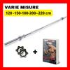 Bilanciere palestra 25mm professionale completo VARIE MISURE 120 150 180 200 220