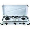 Blinky/Vigor FORNELLO GAS 3 FUOCHI con coperchio 1.2 KW, 58 x 33 x 9cm. Blinky cod.98010-03/5