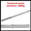 bilanciere da palestra 25 mm 120 150 180 200 220 cm barra per pesi peso 10kg