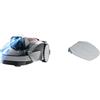 Sunseeker Intelligent Technology Robot tagliaerba Sunseeker V3 Plus con cablaggio motorizzato 1000 m2, Vision AI, Double Eye, pendenza 42%, controllo APP, rasaerba con un solo clic + Garage Sunseeker per robot tagliaerba V3 e V3 Plus