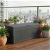 KETER Cassapanca contenitore Baule da esterno in Resina 117x45x57 cm Antracite KETER