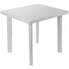 MasterBrico Tavolo da giardino esterno Quadrato resina Bianco per Bar Terrazzo 80x75 h72 CM