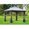 G. DEL RE Gazebo 3x3 da Giardino Esterno Zanzariera Telo Top Copert Smeralda G. DEL RE