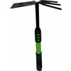 vetrineinrete Zappa quadra tridente per giardino zappetta doppia quadrata con rastrello 40 cm
