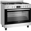 BEKO BGM11226EX CUCINA 5 FUOCHI GAS 90CM FORNO Grill Elettrico Timer A Display