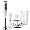 Braun Frullatore ad immersione Elettrico Minipimer Funzione Turbo Braun MQ3135WH Sauce