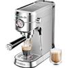 CASABREWS Macchina Caffè Macinato 20 Bar Macchina da Caffè Espresso Manuale e Cappuccino