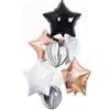 Vetrineinrete Palloncini gonfiabili 7 pz stelle rosa bianco e nero decorativi compleanno feste
