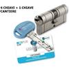 MOTTURA C28 PLUS CILINDRO EUROPEO CHAMPIONS CP8 4 CHIAVI + 1 CHIAVE CANTIERE