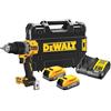 DEWALT TRAPANO AVVITATORE A PERCUSSIONE 2 VELOCITA' DeWALT DCD805E2T-QW CON KIT ENERGIA