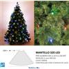 drf srl luci per albero di natale a led 320 luce fredda calda multicolore mantello rete