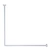 Vetrineinrete Bastone per tenda doccia universale regolabile angolare aste 80x80 cm bianco