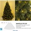 drf srl luci per albero di natale a led 252 luce fredda calda multicolore mantello rete