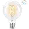Philips Smart LED WiZ Lampadina LED globo filamento trasparente G95 E27 WiFi