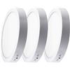 Optonica PLAFONIERA SOFFITTO LAMPADA PARETE LED ROTONDA CCT CAMBIO COLORE 1-3 PZ. 6W 24W