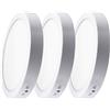 Optonica PLAFONIERA SOFFITTO LAMPADA PARETE LED ROTONDA CCT CAMBIO COLORE 1-3 PZ. 6W 24W