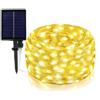 Vetrineinrete Filo 100 led 10Mt micro led stringa pannello solare con picchetto catena di luce