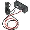 Auto-Voltmetro Orologio LED Display Digitale Interni Esterni Rosso 12V Veicolo ~