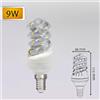 Vetrineinrete Lampadina led spirale E14 E27 da 5 7 9 11 13 16 20 watt luce 3000k 4000k 6500k
