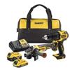DEWALT DCK2081MDR Kit 2 in 1 Trapano avvitatore + smerigliatrice 2 Batterie 18V