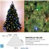 wisdom luci per albero di natale a led luce fredda calda multicolore mantello rete cavo