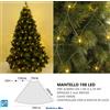 wisdom luci per albero di natale a led luce fredda calda multicolore mantello rete cavo