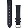 Garmin Cinturino Originale, 20mm, Sgancio rapido, Pelle italiana, Navy & Silver