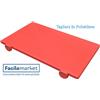 CMP/MCM Tagliere in polietilene rosso 50 x 40 spessore 3 cm professionale con fermi