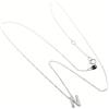 Bliss Collana Bliss Joy Letter N 20090547 Necklace Oro Bianco 9 Kt Diamante