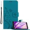 Cadorabo Custodia per Motorola MOTO E5 PLUS Portafoglio Protettiva Magnetica Cover Fiori
