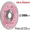 Maxima CER ROSA TURBO disco diamantato 230 250 300 Taglio piastrelle gres