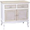 Shabby Chic CREDENZA BASSA MOBILE ARMADIO CASSETTIERA ANTE BIANCO SHABBY CHIC 87*86*40 cm