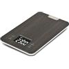 Girmi PS26 Bilancia da cucina, Effetto Legno, Piatto in Vetro, Display Digitale, 1gr/10 Kg, Autospegnimento e Funzione TARA, Funzione Timer e Orologio, Grigia
