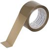 Q-Connect KF17484 - Confezione da 6 - Nastro adesivo per imballaggio, 60 m, 48 mm x 60 m, colore: marrone, da -10 °C a +60 °C