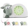 ZAZU Orologio Sam The Lamb - Orologio da letto e luce notturna per bambini | Insegna al tuo bambino con indicatori visivi quando svegliarsi | Luminosità regolabile | Spegnimento automatico (Sage)