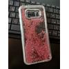 Celly Cover per Samsung Galaxy S8 Plus Hard Shell Glitter Liquid Rose Gold Custodia