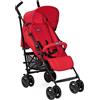 Chicco London Up Passeggino Leggero Pieghevole da 0 Mesi a 15 kg, Passeggino Reclinabile e Compatto con Manicotto Paracolpi, Posizione Nanna, Chiusura a Ombrello - Rosso