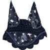 HKM Hobby Horsing Print Cappuccio Anti-Mosche Blu Navy con Motivo A Stelle One Size