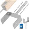 KOTARBAU® Supporto per Pali 151 mm per Pali per Recinzioni Legno Ancoraggio Pali al Calcestruzzo Staffe a U Fissaggio Pali Legno Staffe per Travi in Legno Supporto Trave