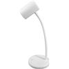 Unilux, Favorit, LOU, lampada da scrivania a LED, braccio flessibile, 3 luminosità, tattile, compatta, Colore Bianco
