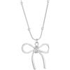 unbranded Jewelry Gifts Bow Necklace Silver Color Chain Choker For Woman Elegant Vinta _tm