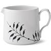 Royal Copenhagen Black Fluted 1025832 - Brocca Mega in porcellana, 700 ml, dimensioni: 10,5 x 11 x 16 cm, colore: Bianco/Nero