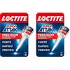 Loctite Super Attak Precision, Colla liquida trasparente con beccuccio extra lungo, Adesivo istantaneo, Colla per plastica e molti altri materiali per applicazioni precise, 1x5g (Confezione da 2)
